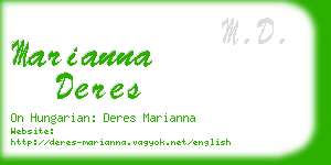 marianna deres business card